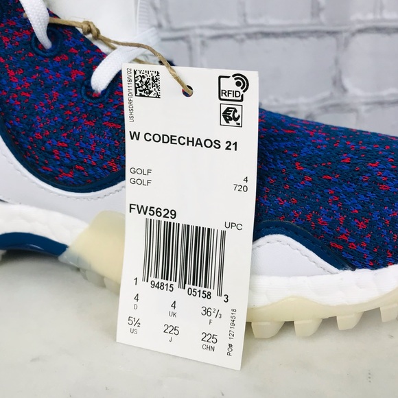 adidas Original CODECHAOS 21 Women’s Multicolor Sportswear Golf Shoes Size 5.5 - Picture 10 of 11